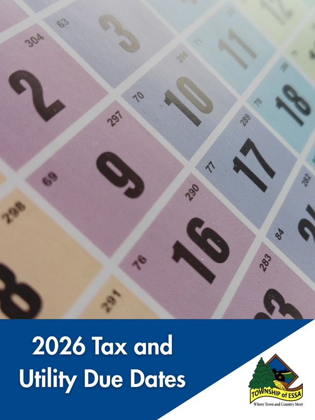 2026 Tax and Utility Due Dates